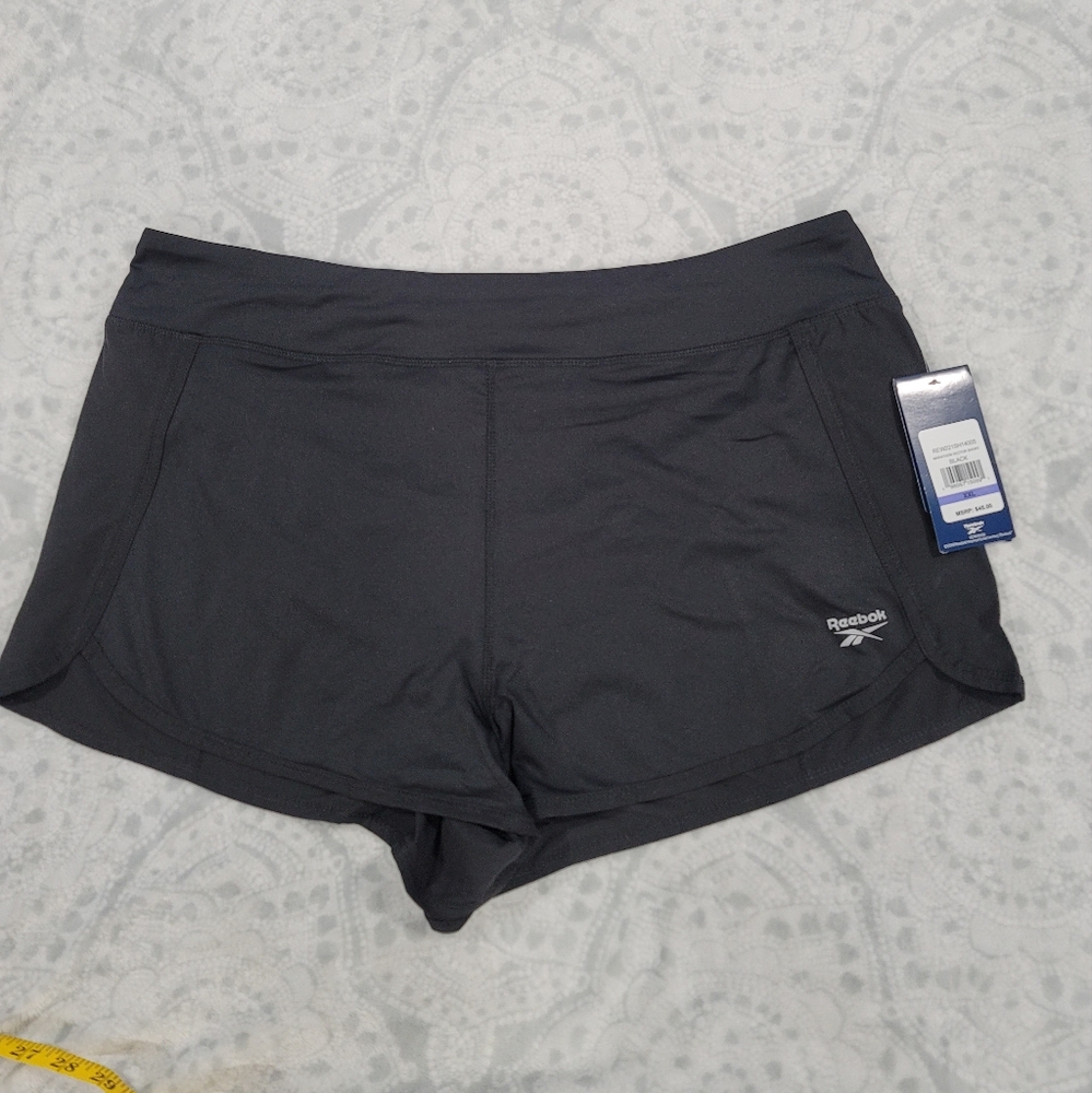 NWT REEBOK Women's Slim Short Marathon Vector Slim SHORTS NEW Size XXl